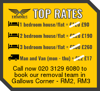 Removal rates forRM2, RM3 - Gallows Corner